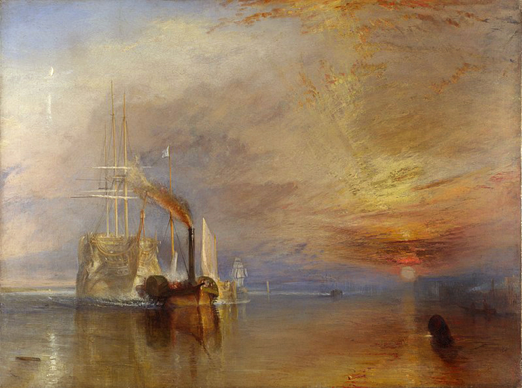 J.M.W. Turner The  Fighting Temeraire Tugged to het last berth to be Broken Up (mk09)